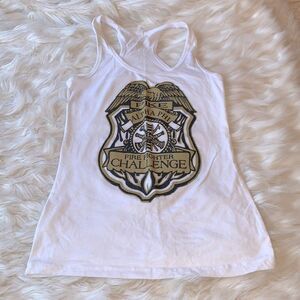 Alpha Phi and Pike Firefighter Challenge Tank Top Size Medium